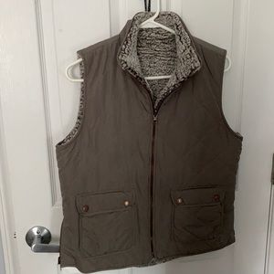 Reversible Vest- Olive